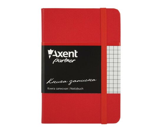 Канцелярская книга Axent Partner, 95*140, 96sheets, square, red (8301-03-А)