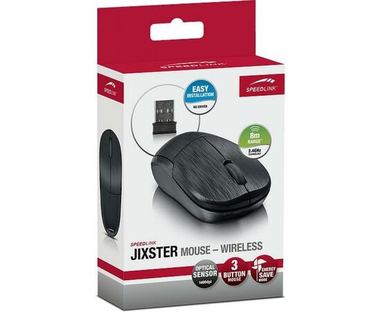 Мышка Speedlink Jixster, Wireless, black (SL-630010-BK), изображение 3 Мышка Speedlink Jixster, Wireless, black (SL-630010-BK), изображение 3