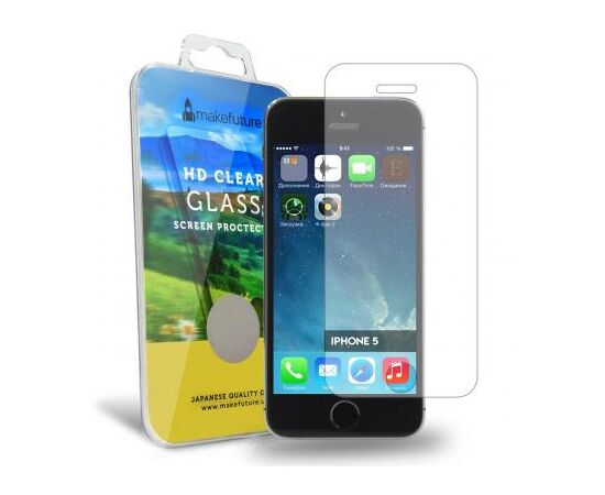 Стекло защитное MakeFuture для Apple iPhone 5 (MG-AI5), изображение 4 Стекло защитное MakeFuture для Apple iPhone 5 (MG-AI5), изображение 4
