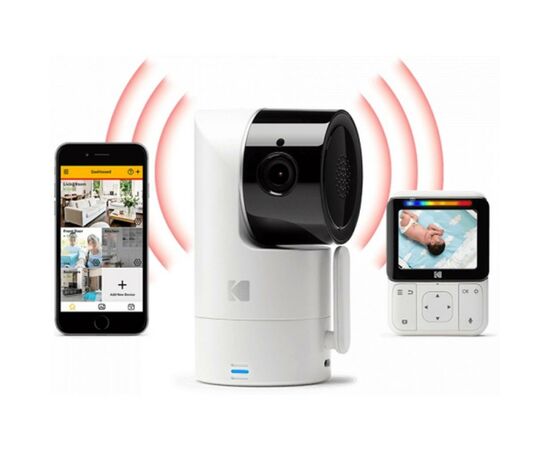 Видеоняня Kodak C225 HD Wi-fi с родительским блоком (C225000C225), изображение 6 Видеоняня Kodak C225 HD Wi-fi с родительским блоком (C225000C225), изображение 6