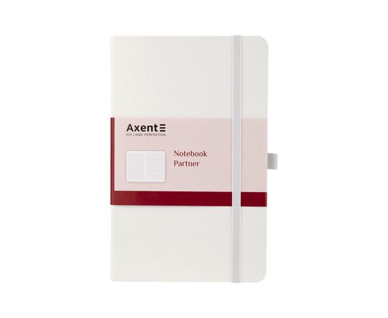 Блокнот Axent Partner, А5, 125х195 мм, 96л, клет, белый (8201-21-A)