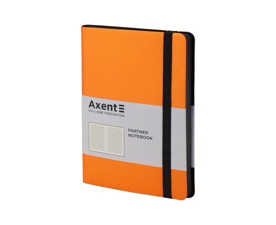 Блокнот Axent Partner Soft, 125х195, 96л, клет, оранжевый (8206-12-A), изображение 2 Блокнот Axent Partner Soft, 125х195, 96л, клет, оранжевый (8206-12-A), изображение 2