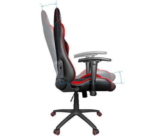 Кресло игровое Defender Devastator CT-365 Black/Red (64365), изображение 4 Кресло игровое Defender Devastator CT-365 Black/Red (64365), изображение 4
