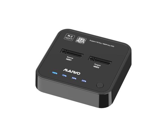 Док-станція Maiwo 2*SATA M.2 SSD Key B/B+M USB 3.1 Gen1 Type-C (K3016SG1)