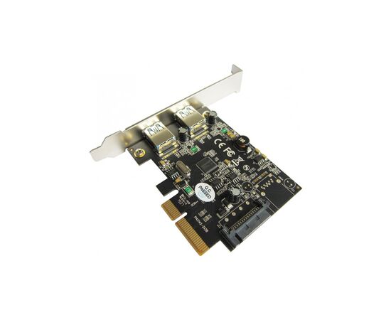 Контролер ST-Lab USB 3.1 Gen2 2x Type-A (up to 10 Gbit), PCI-E Gen-III x2+ LP (U-1780), зображення 2 Контролер ST-Lab USB 3.1 Gen2 2x Type-A (up to 10 Gbit), PCI-E Gen-III x2+ LP (U-1780), зображення 2