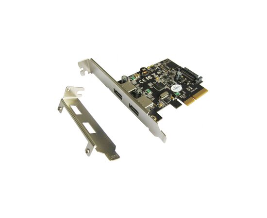 Контролер ST-Lab USB 3.1 Gen2 2x Type-A (up to 10 Gbit), PCI-E Gen-III x2+ LP (U-1780), зображення 3 Контролер ST-Lab USB 3.1 Gen2 2x Type-A (up to 10 Gbit), PCI-E Gen-III x2+ LP (U-1780), зображення 3