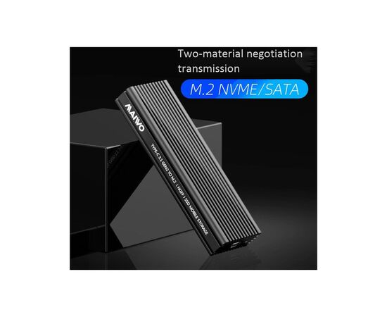 Карман внешний Maiwo M.2 SSD NVMe/SATA combo USB3.1 GEN2 Type-C al. (K1687P2), изображение 6 Карман внешний Maiwo M.2 SSD NVMe/SATA combo USB3.1 GEN2 Type-C al. (K1687P2), изображение 6
