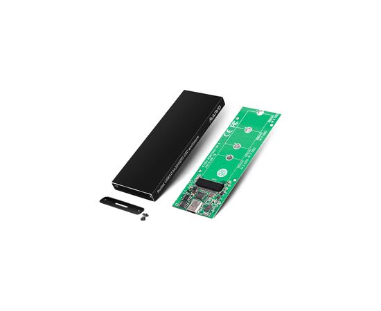 Карман внешний Maiwo M.2 SSD (NGFF) SATA USB3.1 GEN2 Type-C al. (K16NC black), изображение 3 Карман внешний Maiwo M.2 SSD (NGFF) SATA USB3.1 GEN2 Type-C al. (K16NC black), изображение 3
