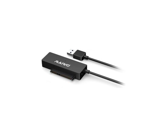 Адаптер Maiwo USB 3.0 to HDD SATA 2,5"/3,5"/5,25"/SSD, PA 2V/2A black (K10435A), зображення 2 Адаптер Maiwo USB 3.0 to HDD SATA 2,5"/3,5"/5,25"/SSD, PA 2V/2A black (K10435A), зображення 2