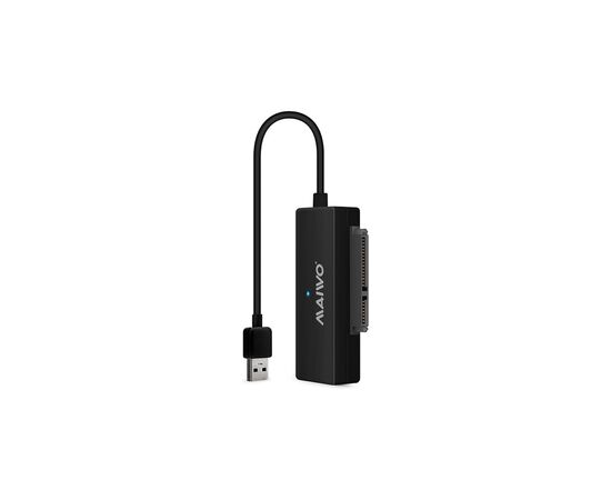 Адаптер Maiwo USB 3.0 to HDD SATA 2,5"/3,5"/5,25"/SSD, PA 2V/2A black (K10435A)
