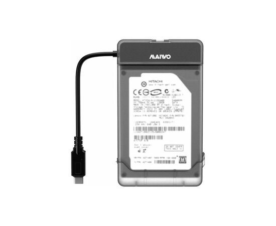 Адаптер Maiwo USB3.1 GEN1 TypeC to HDD 2,5" SATA/SSD black (K104G2 black)