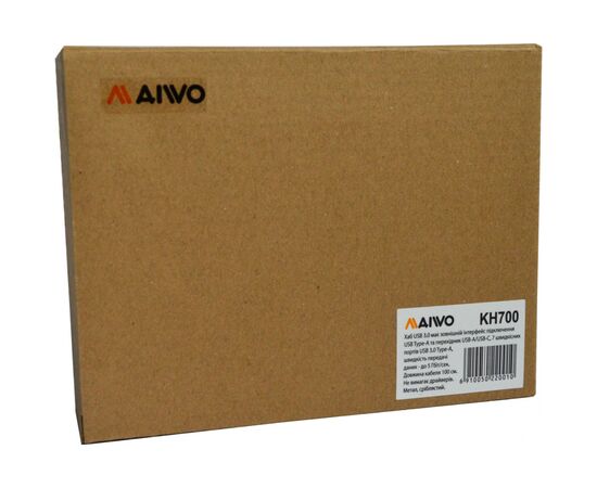 Концентратор Maiwo USB 3.0 Type-A / Type-C to 7х USB3.0 (KH700), изображение 4 Концентратор Maiwo USB 3.0 Type-A / Type-C to 7х USB3.0 (KH700), изображение 4