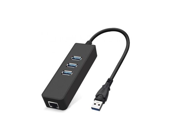 Переходник Dynamode USB 3.0 Type-A - RJ45 Gigabit Lan, 3*USB 3.0 (USB3.0-Type-A-RJ45-HUB3)