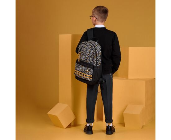 Рюкзак школьный Yes S-56 Smiley World. Black Yellow (554561), изображение 6