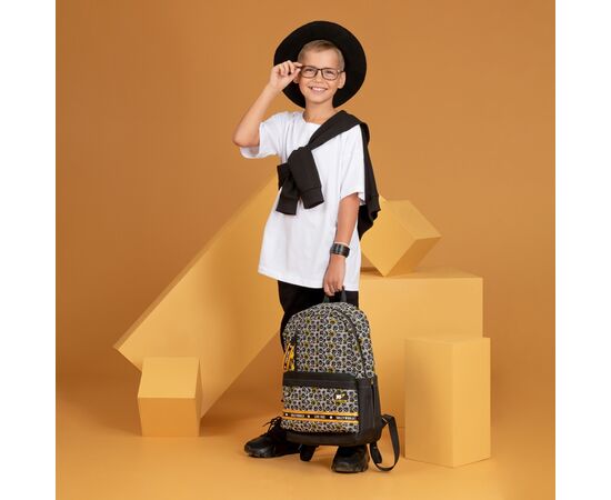 Рюкзак школьный Yes S-56 Smiley World. Black Yellow (554561), изображение 7