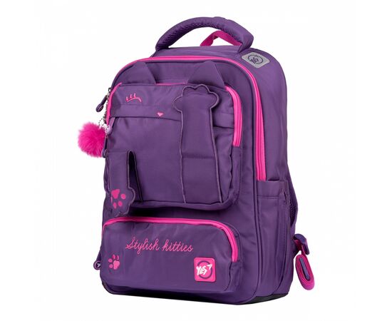 Рюкзак школьный Yes TS-62 Stylish kitties (556257), изображение 2 Рюкзак школьный Yes TS-62 Stylish kitties (556257), изображение 2