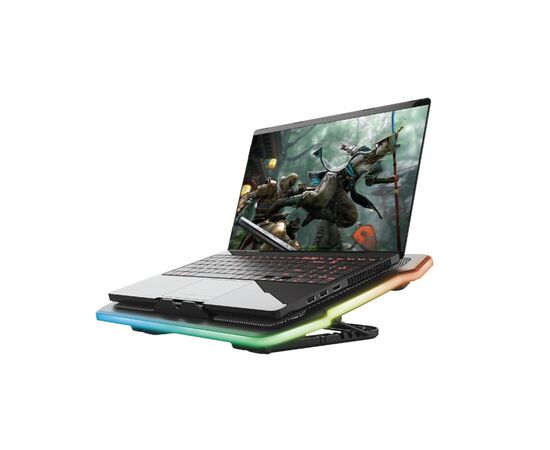 Подставка для ноутбука Trust GXT 1126 Aura (17") RGB Black (24192_TRUST), изображение 8 Подставка для ноутбука Trust GXT 1126 Aura (17") RGB Black (24192_TRUST), изображение 8