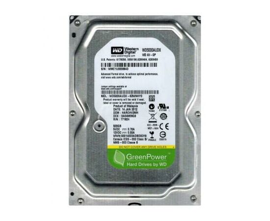 Жесткий диск 3.5"  500Gb WD (#WD5000AUDX #)