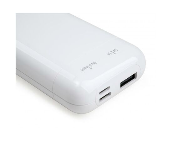 Батарея универсальная Vinga 10000 mAh glossy white (VPB1MWH), изображение 8 Батарея универсальная Vinga 10000 mAh glossy white (VPB1MWH), изображение 8