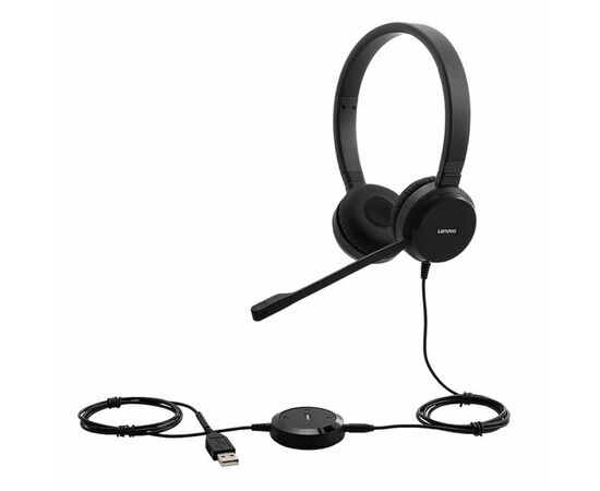 Наушники Lenovo Pro Stereo Wired VOIP Headset (4XD0S92991), изображение 4 Наушники Lenovo Pro Stereo Wired VOIP Headset (4XD0S92991), изображение 4