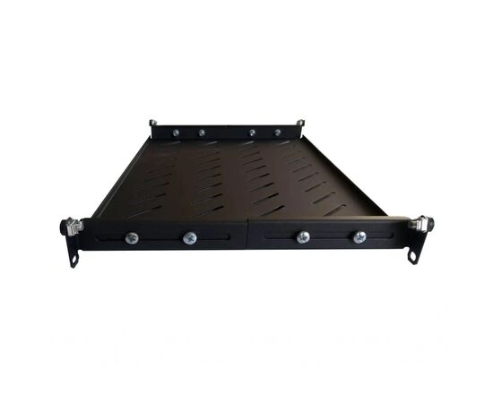 Полка 19" Hypernet 1U глуб. 300мм, в шкафы глубиной 450мм, цвет черный (U-FS-45-Black), изображение 2 Полка 19" Hypernet 1U глуб. 300мм, в шкафы глубиной 450мм, цвет черный (U-FS-45-Black), изображение 2