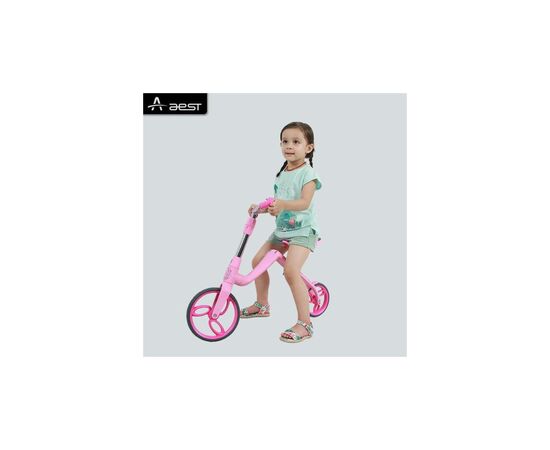 Самокат Daddychild Биговел 2 в 1 Спорт AEST B08 Розовый (6468290), изображение 5 Самокат Daddychild Биговел 2 в 1 Спорт AEST B08 Розовый (6468290), изображение 5