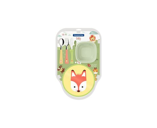 Набір дитячого посуду Tramontina Baby Friends 23797/908 5 предметів (6710900), зображення 2 Набір дитячого посуду Tramontina Baby Friends 23797/908 5 предметів (6710900), зображення 2