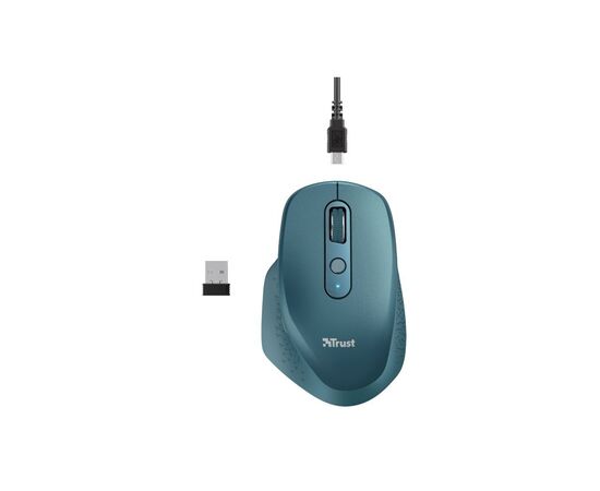 Мышка Trust Ozaa Rechargeable Wireless Blue (24034), изображение 7 Мышка Trust Ozaa Rechargeable Wireless Blue (24034), изображение 7