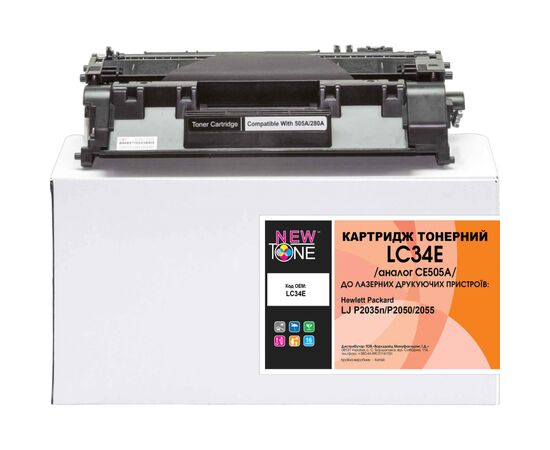 Картридж NewTone для HP LJ P2035/2055 аналог CE505A (LC34E)
