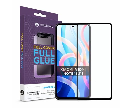 Скло захисне MakeFuture Xiaomi Redmi Note 11/11S (MGF-XRN11/11S)