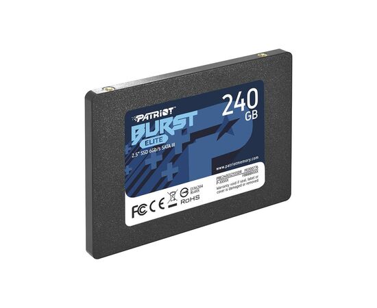Накопитель SSD 2.5" 240GB Burst Elite Patriot (PBE240GS25SSDR), изображение 2 Накопитель SSD 2.5" 240GB Burst Elite Patriot (PBE240GS25SSDR), изображение 2