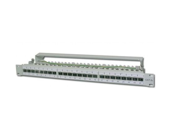 Патч-панель Digitus 19" 1U 24 порта 6a FTP в сборе (DN-91624S-EA), изображение 2 Патч-панель Digitus 19" 1U 24 порта 6a FTP в сборе (DN-91624S-EA), изображение 2