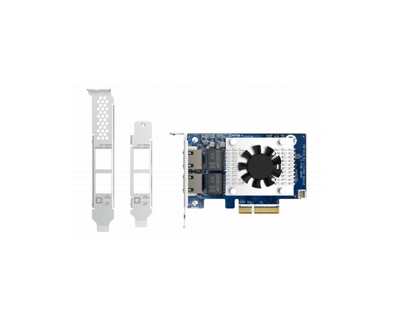 Мережева карта 2x10GbE PCIe Gen3 x4 QNap (QXG-10G2TB), зображення 2 Мережева карта 2x10GbE PCIe Gen3 x4 QNap (QXG-10G2TB), зображення 2