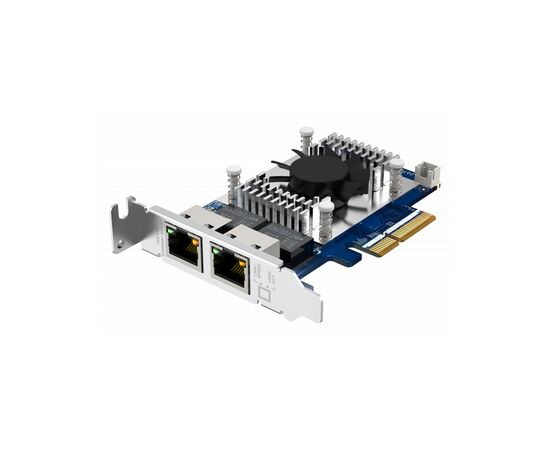 Мережева карта 2x10GbE PCIe Gen3 x4 QNap (QXG-10G2TB), зображення 6 Мережева карта 2x10GbE PCIe Gen3 x4 QNap (QXG-10G2TB), зображення 6