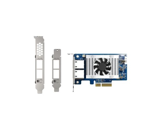 Мережева карта 2x10GbE PCIe Gen3 x4 X710 QNap (QXG-10G2T-X710), зображення 2 Мережева карта 2x10GbE PCIe Gen3 x4 X710 QNap (QXG-10G2T-X710), зображення 2