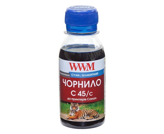 Чорнило WWM Canon CL-441/CL-446/CLI-451C 100г Cyan Water-soluble (C45/C-2)