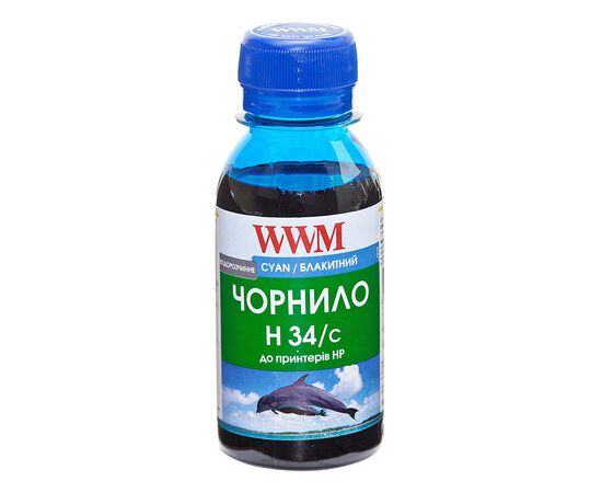 Чернила WWM HP № 22/134/136 100г Cyan (H34/C-2)