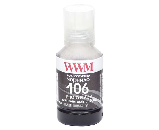 Чернила WWM EPSON L7160/7180 140г Photo Black (E106PB)