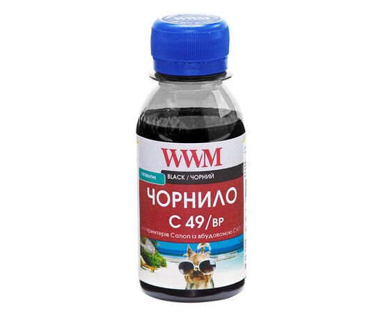 Чорнило WWM Canon GI-490 100г Black pigm. (C49/BP-2)