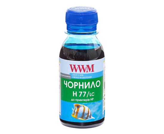 Чорнило WWM HP №177/85 100г Light Cyan (H77/LC-2)