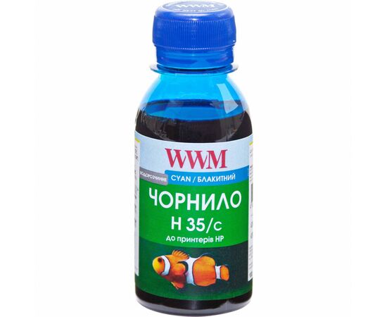 Чорнило WWM HP №22/134/121 100г Cyan (H35/C-2)