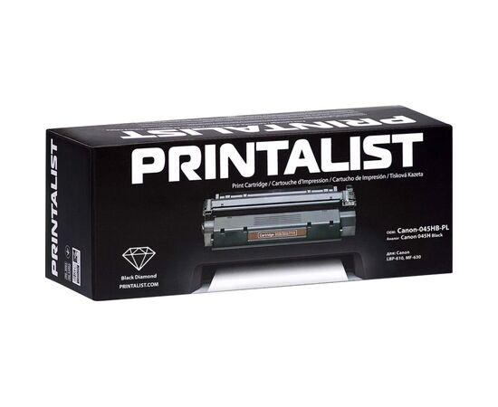 Картридж Printalist Canon 045H Black (Canon-045HB-PL), изображение 2 Картридж Printalist Canon 045H Black (Canon-045HB-PL), изображение 2