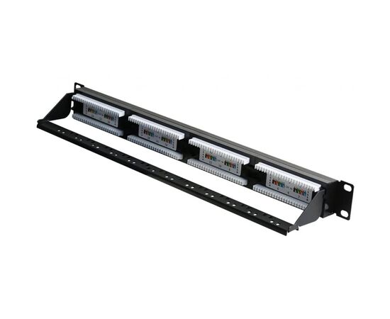 Патч-панель Hypernet 19" 24 порта UTP cat.6 с менеджментом кабеля (PP-KUTP6-24-NM-CM)