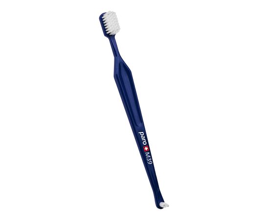 Зубная щетка Paro Swiss M39 в полиэт. уп. средней жесткости Синяя (7610458097167-dark-blue)