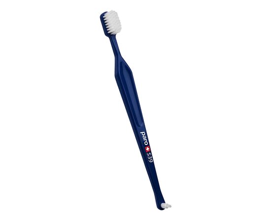Зубна щітка Paro Swiss S39 в поліетиленовій уп. м'яка Синя (7610458097150-dark-blue)