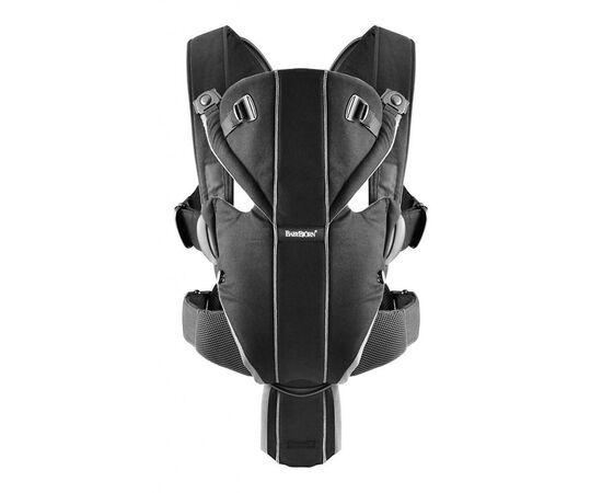 Рюкзак-переноска Baby Bjorn Baby Carrier Miracle Cotton Mix Black/Silver (96065), изображение 2 Рюкзак-переноска Baby Bjorn Baby Carrier Miracle Cotton Mix Black/Silver (96065), изображение 2