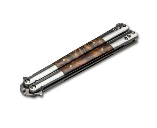 Нож Boker Magnum Balisong Wood Large (06EX405), изображение 2 Нож Boker Magnum Balisong Wood Large (06EX405), изображение 2