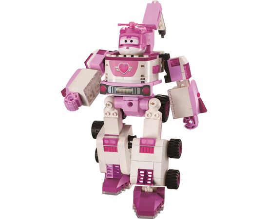 Конструктор Super Wings Small Blocks 2-in-1 Buildable Transforming Vehicle Dizzy, Ди (EU385006), изображение 2 Конструктор Super Wings Small Blocks 2-in-1 Buildable Transforming Vehicle Dizzy, Ди (EU385006), изображение 2