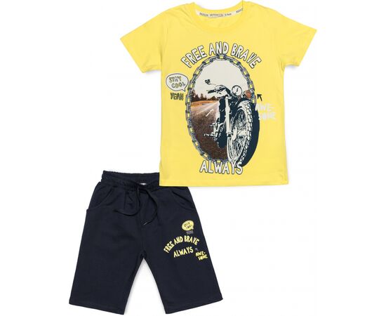 Набір дитячого одягу Breeze з мотоциклом (15772-134B-yellow)