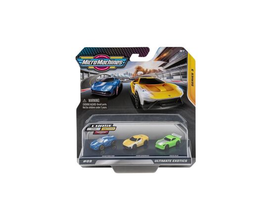 Машина Micro Machines Экзотика W3, 3 шт (6626080)